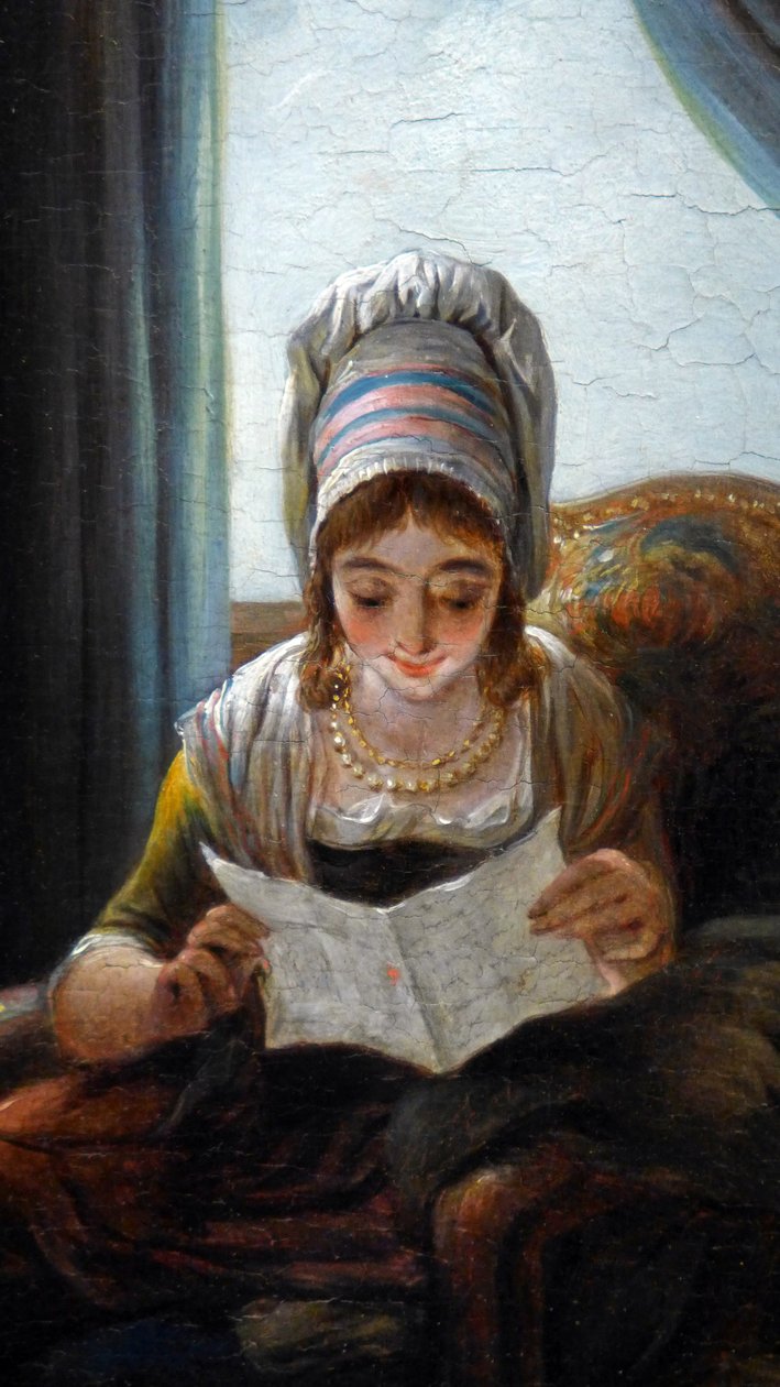 Lezen: detail door Jacques Gamelin