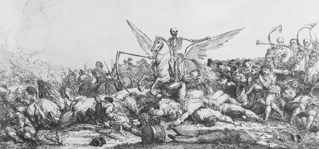 Triomf van de Dood, 1779 door Jacques Gamelin