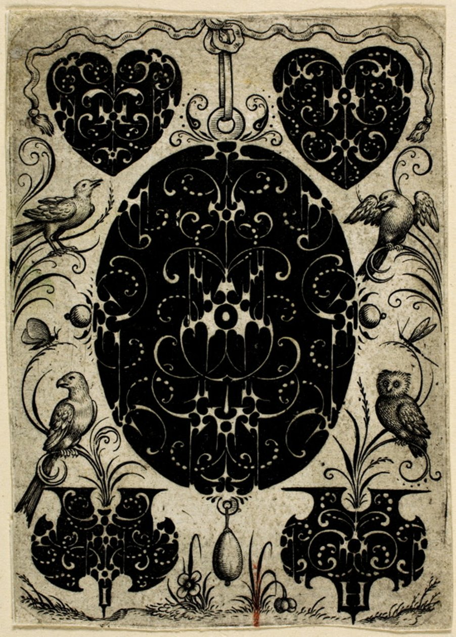 Ornamentale Plaat V door Jacques Hurtu