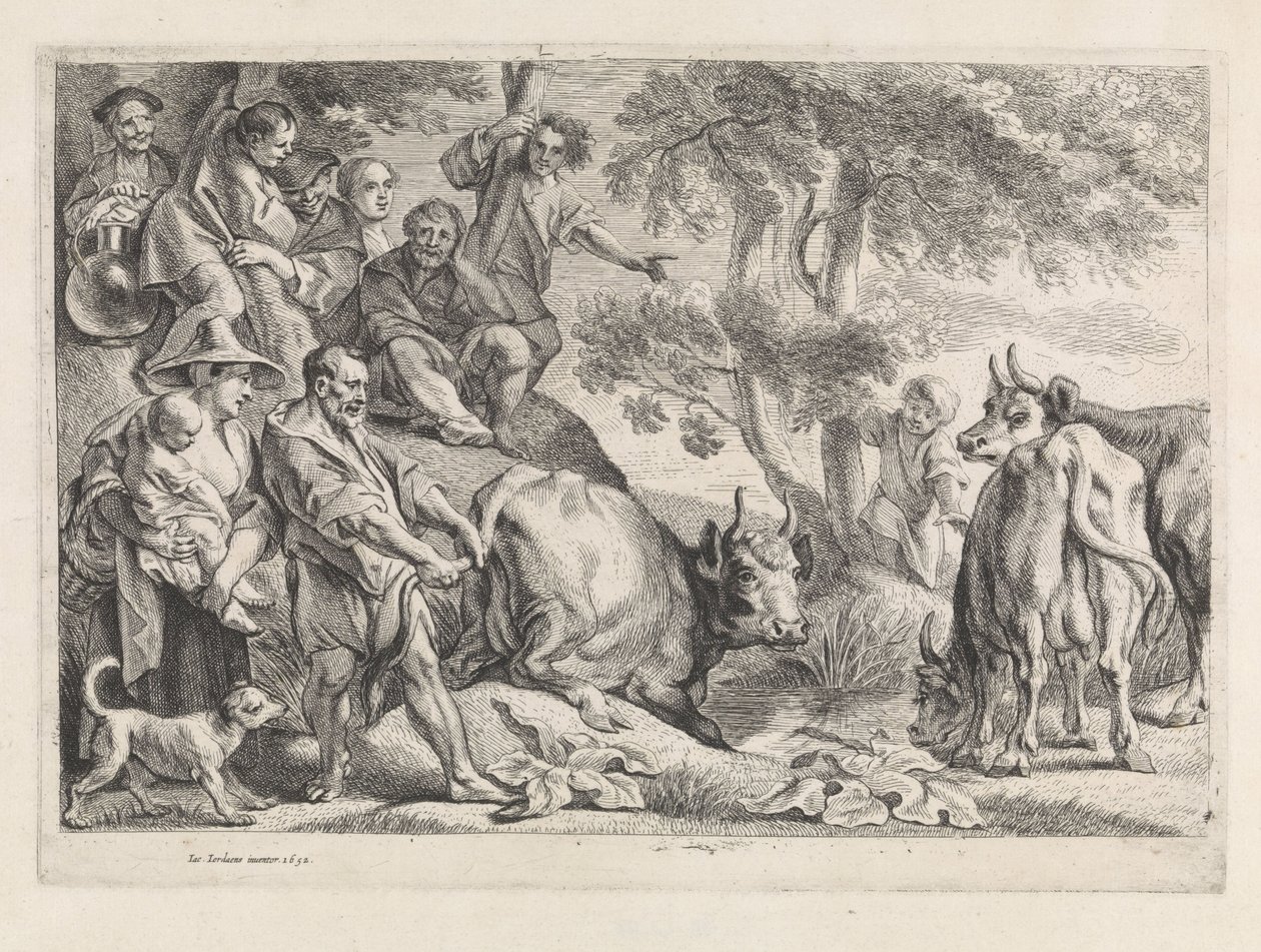Hercules en Cacus door Jacques Jordaens