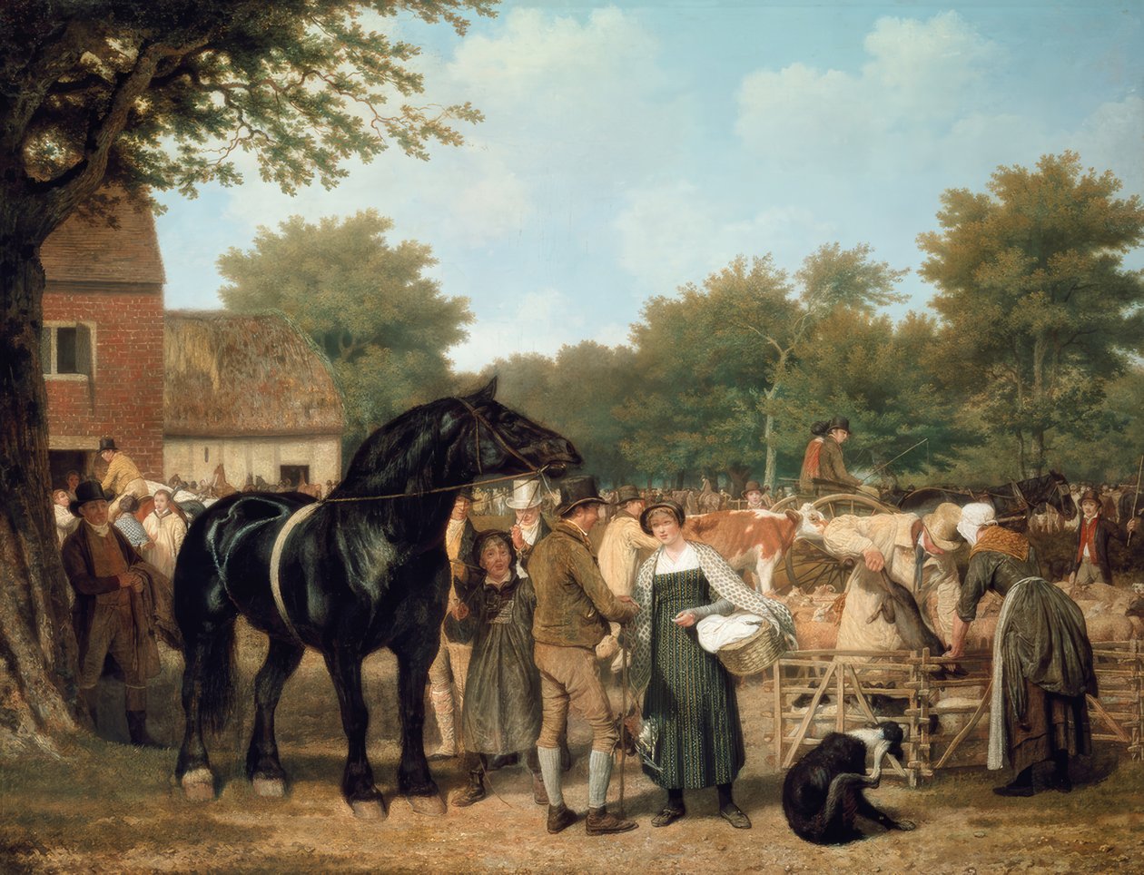 De plattelandskermis door Jacques Laurent Agasse