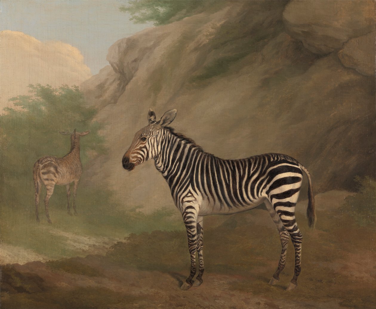 Zebra door Jacques Laurent Agasse