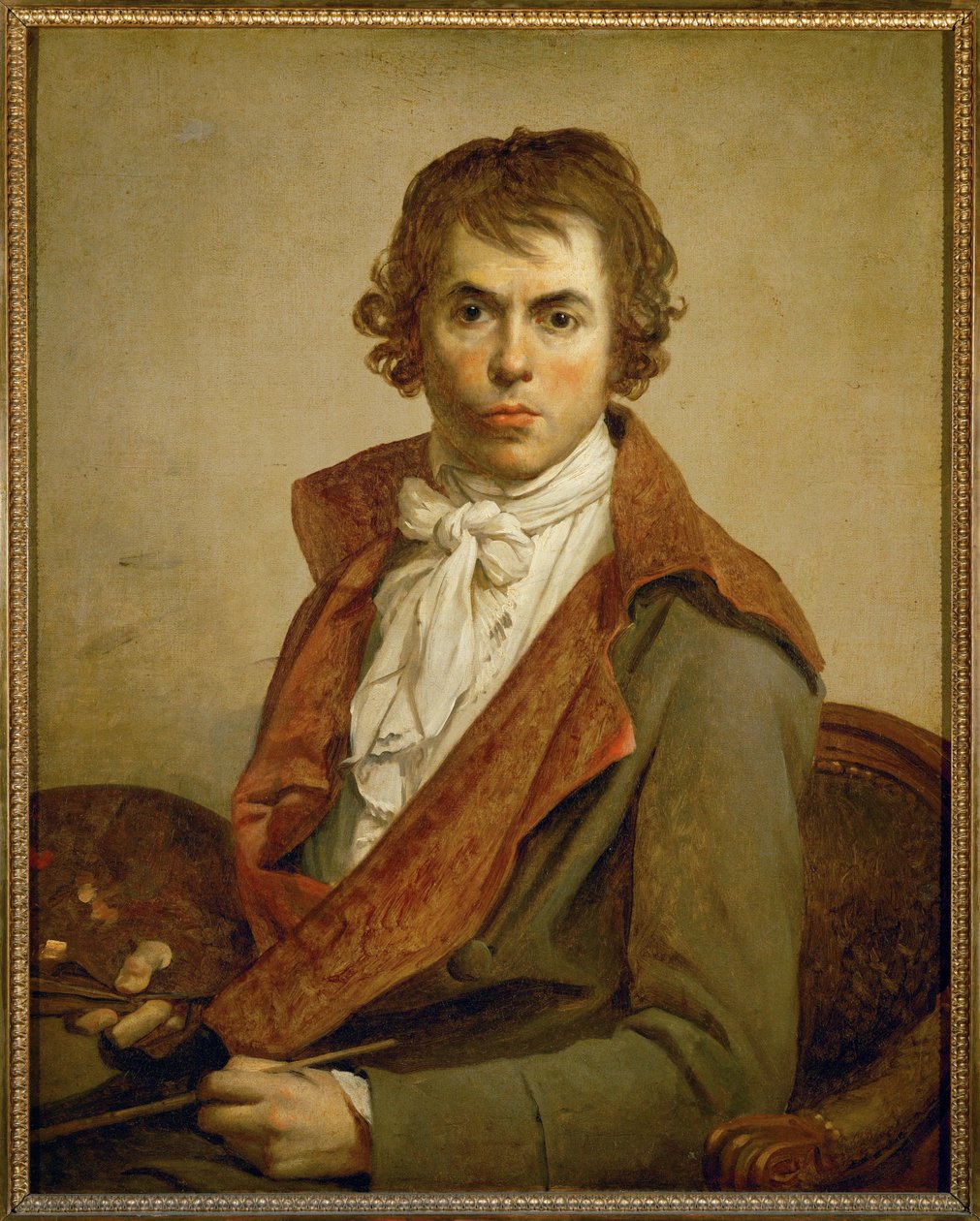 Jaques Louis David, zelfportret ... door Jacques Louis David