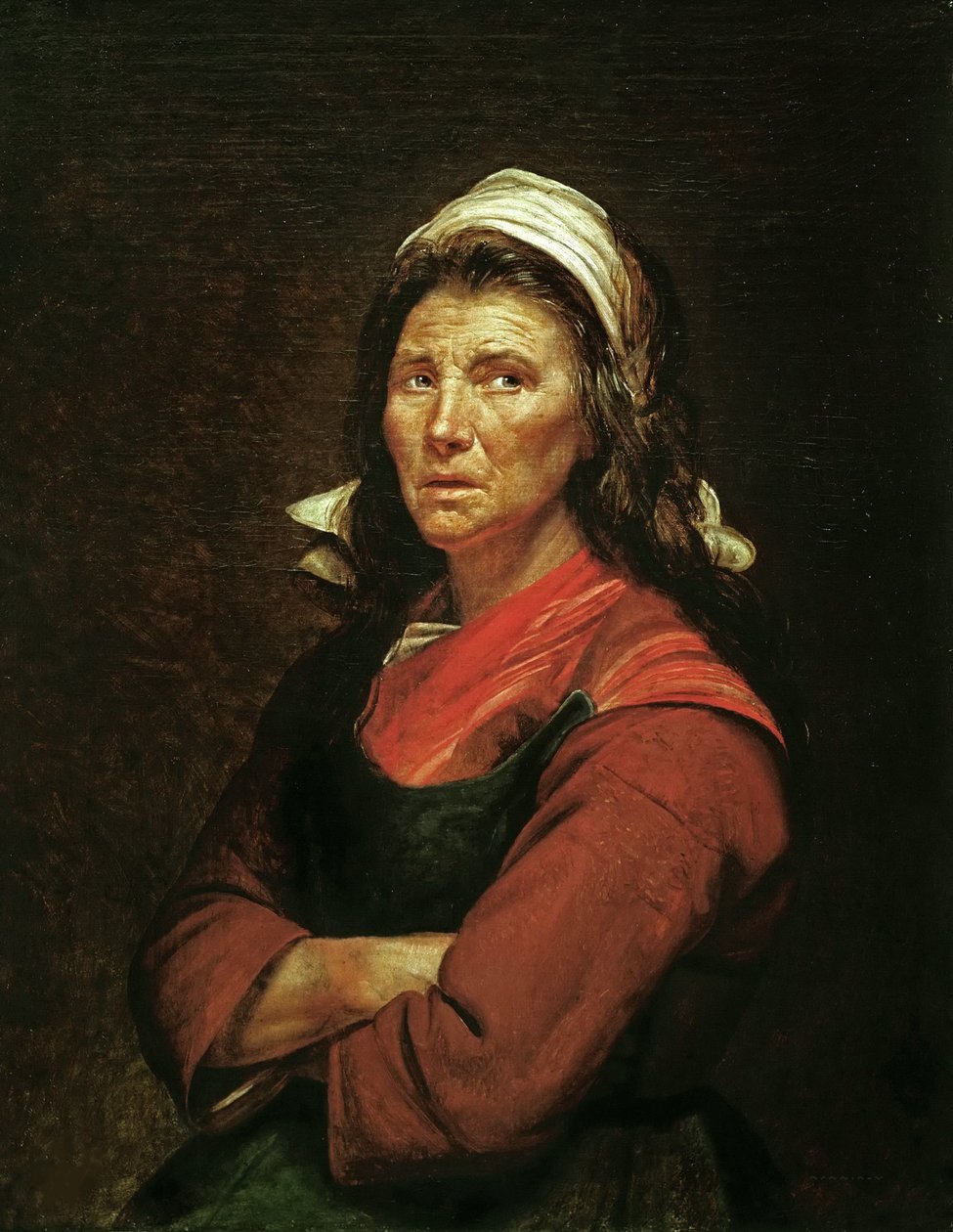 La maraîchère De groenteverkoopster, 1789 door Jacques Louis David