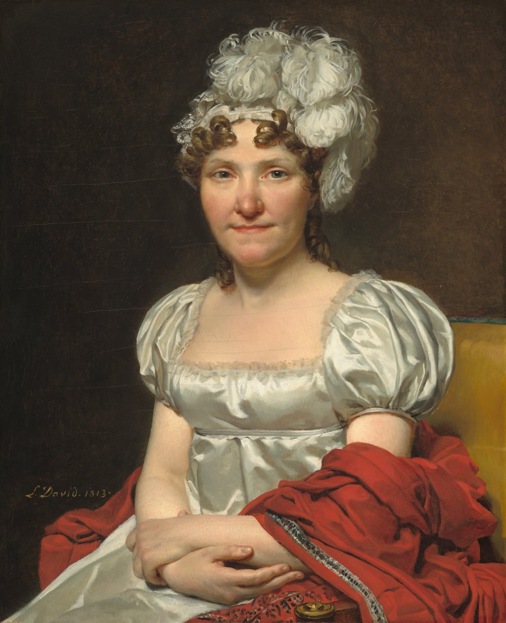 Madame David door Jacques Louis David