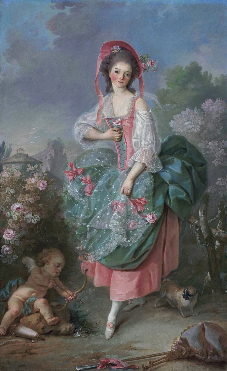 Terpsichore - Mademoiselle Guimard door Jacques Louis David