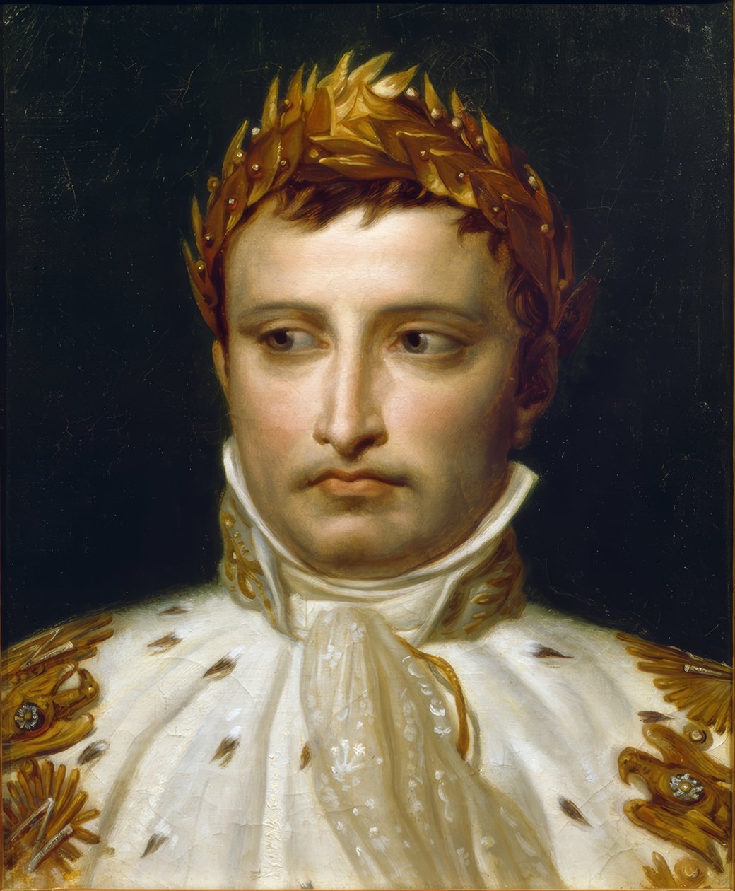 Napoleon I in kroningsregalia door Jacques Louis David