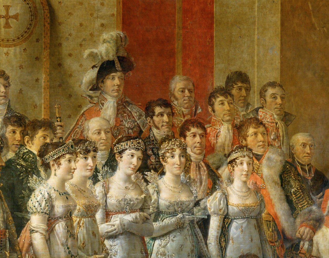De kroning van Napoleon in de Notre-Dame ... door Jacques Louis David