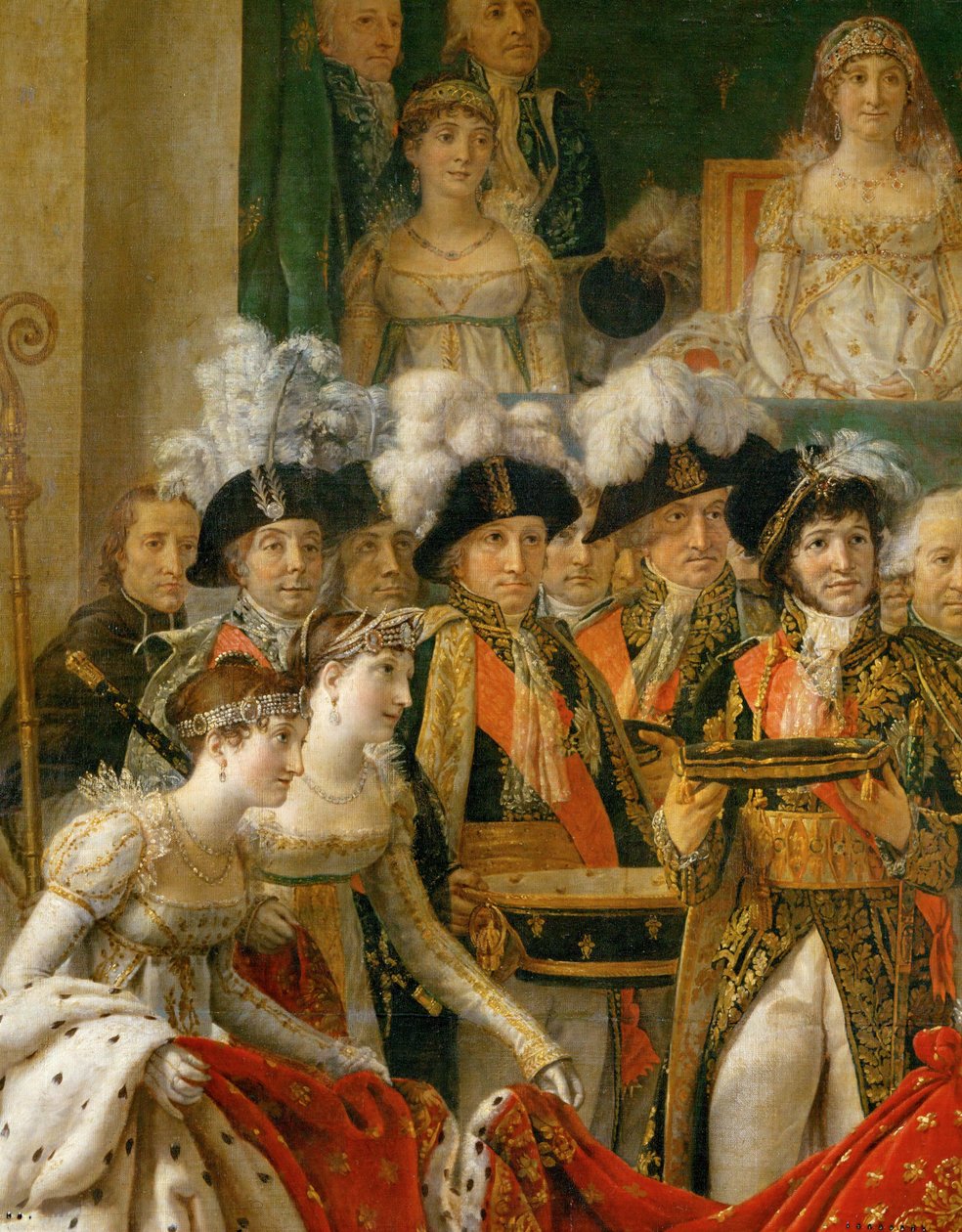 De kroning van Napoleon in de Notre-Dame ... door Jacques Louis David
