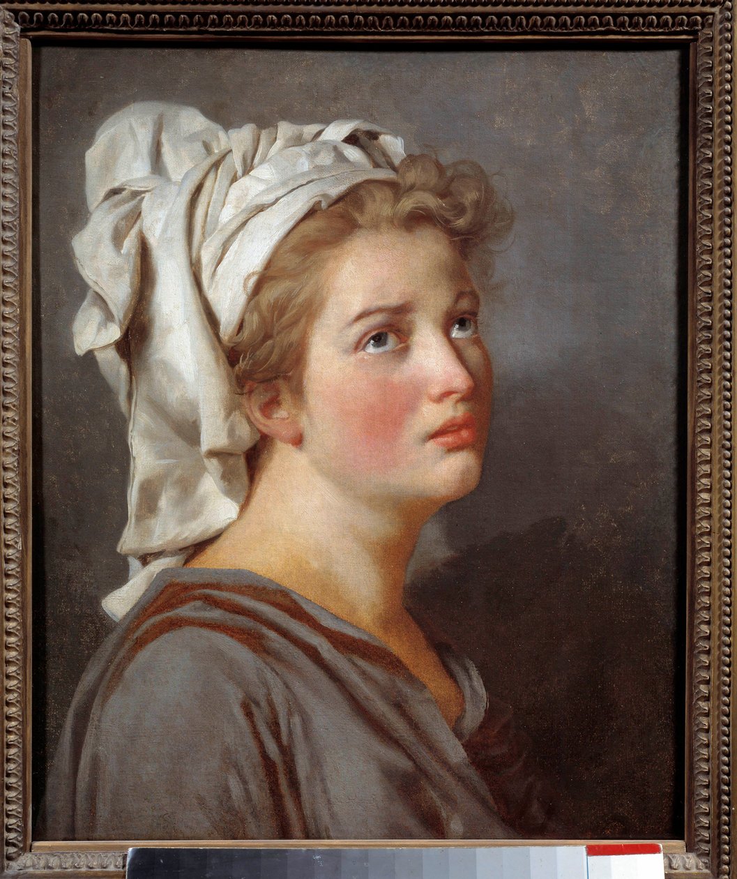 Jonge vrouw met tulband door Jacques Louis David