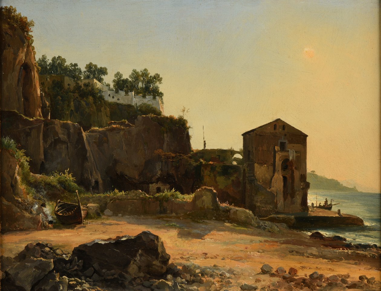 Bord de mer door Jacques Raymond Brascassat