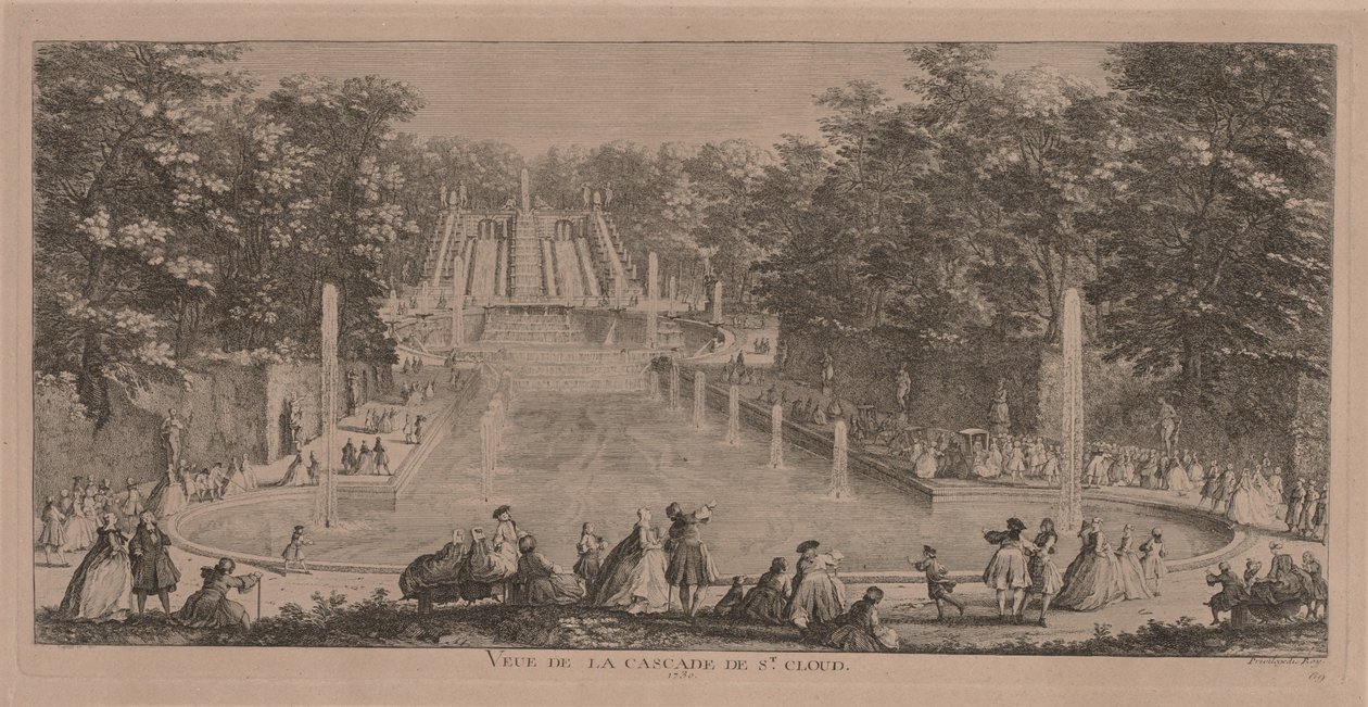 De watervallen van St. Cloud door Jacques Rigaud