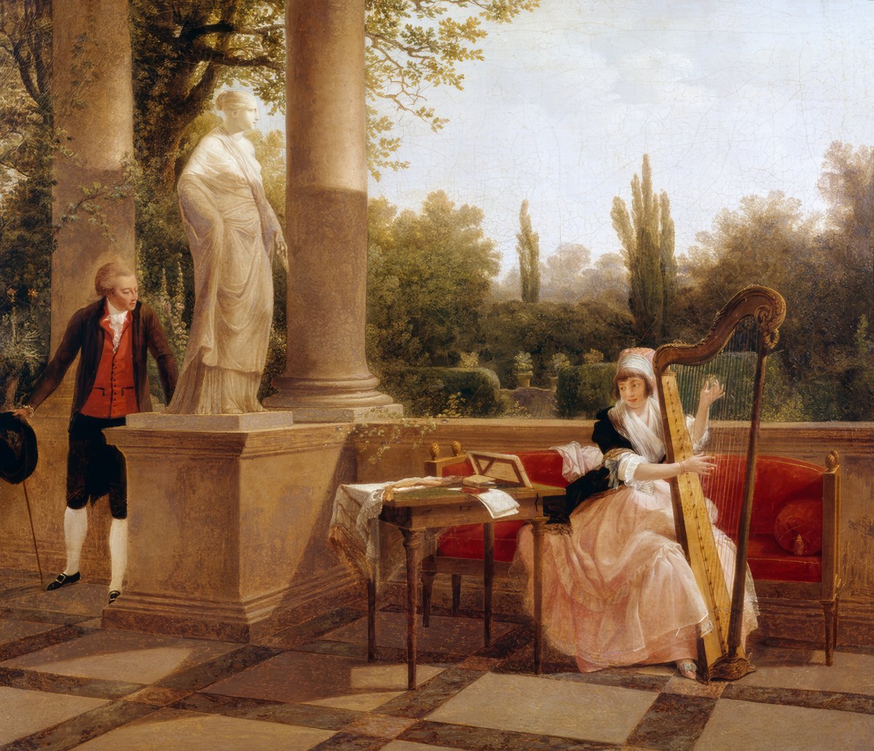 Scène uit het Romeinse leven door Jacques Sablet