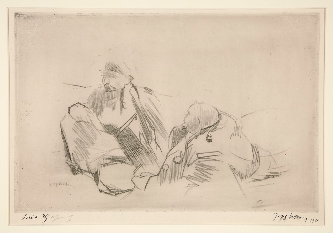 De lokale gemeenteklerken door Jacques Villon