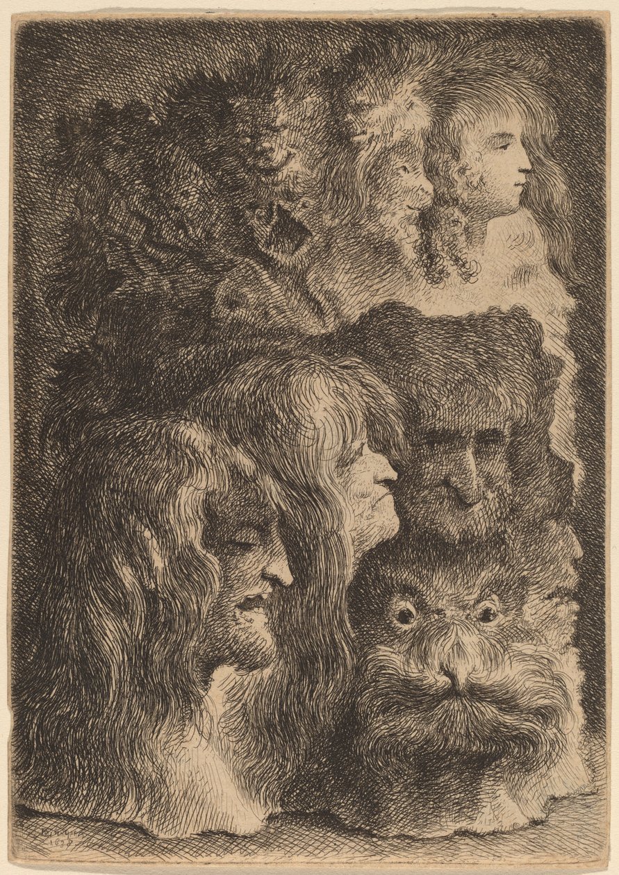 Fantastische Hoofden door Jacques de Gheyn III