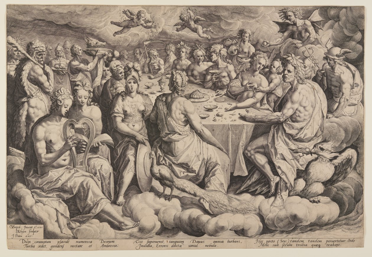 Banket van de Goden door Jacques de Gheyn II