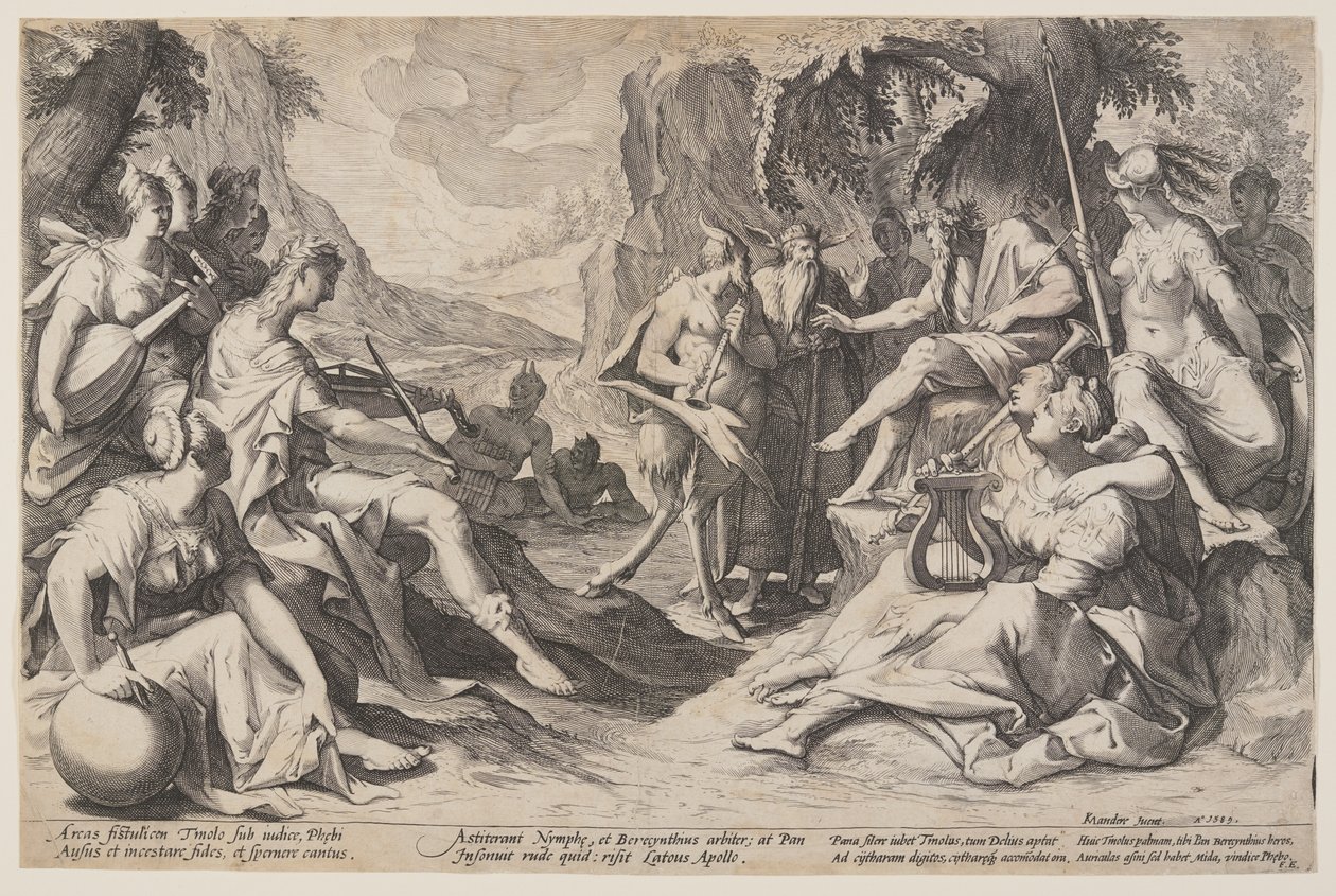 Oordeel van Midas door Jacques de Gheyn II