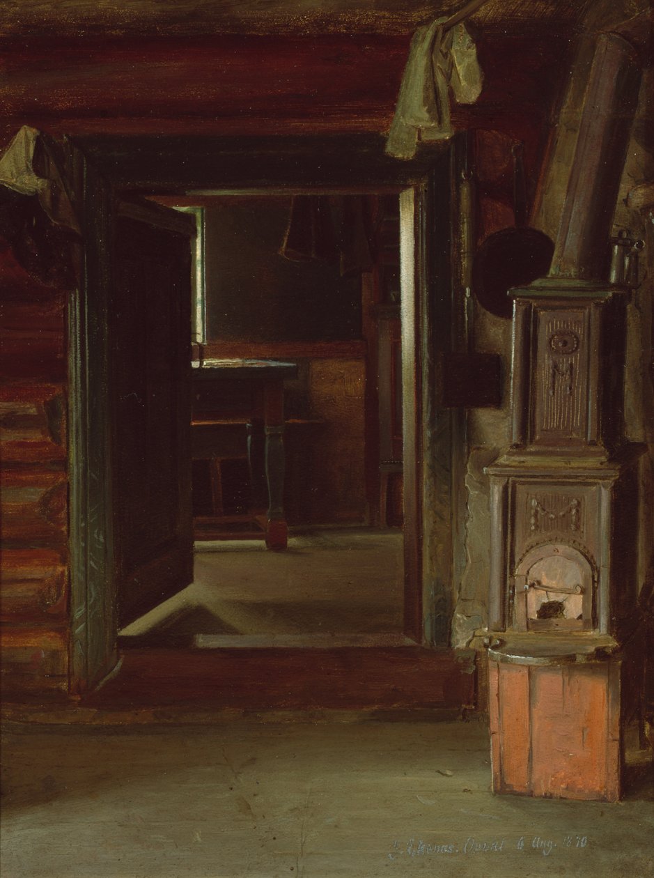 Interieur, augustus 1870 door Jahn Ekenaes