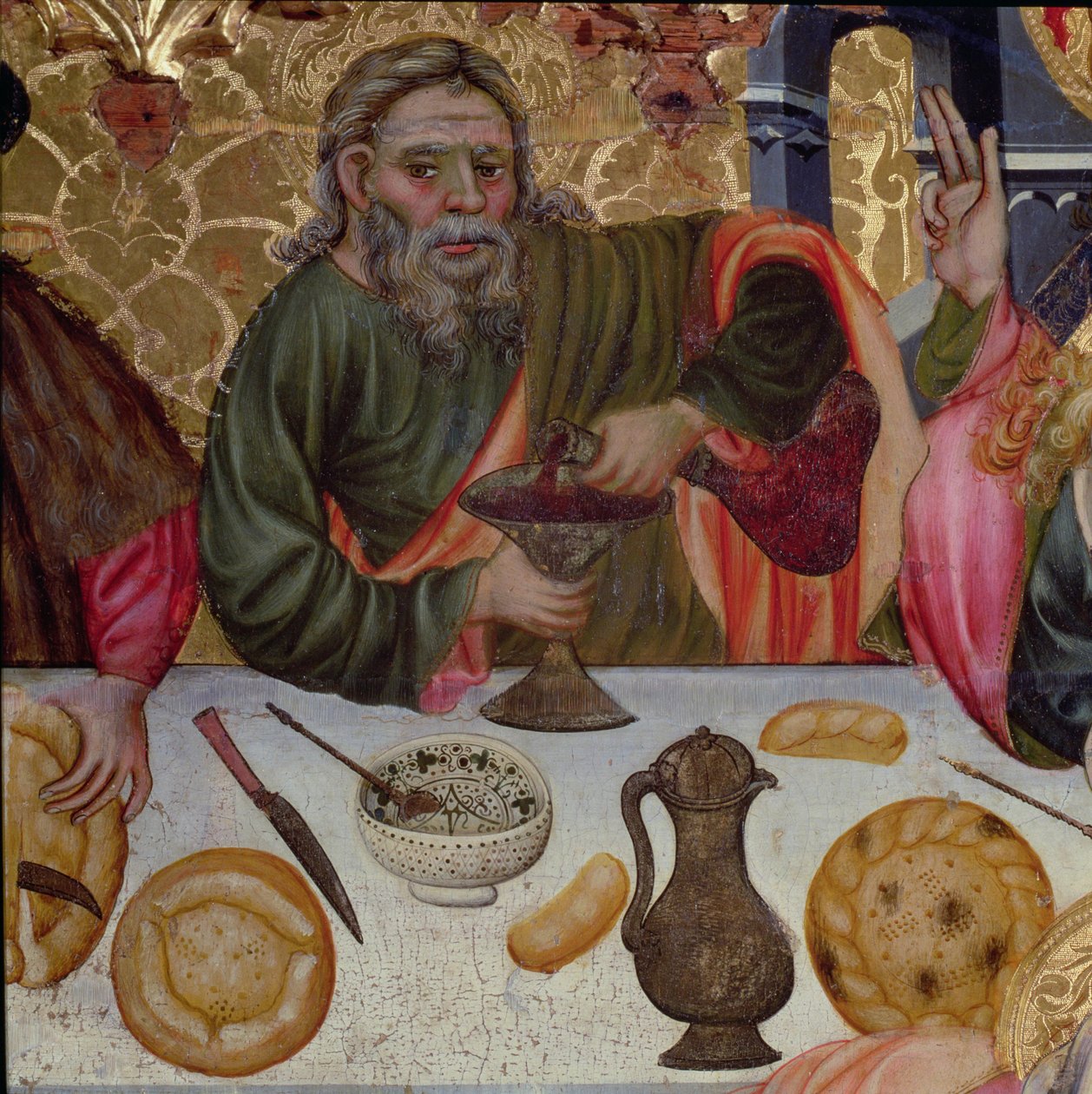 Het Laatste Avondmaal: St. Peter (detail) door Jaime Ferrer