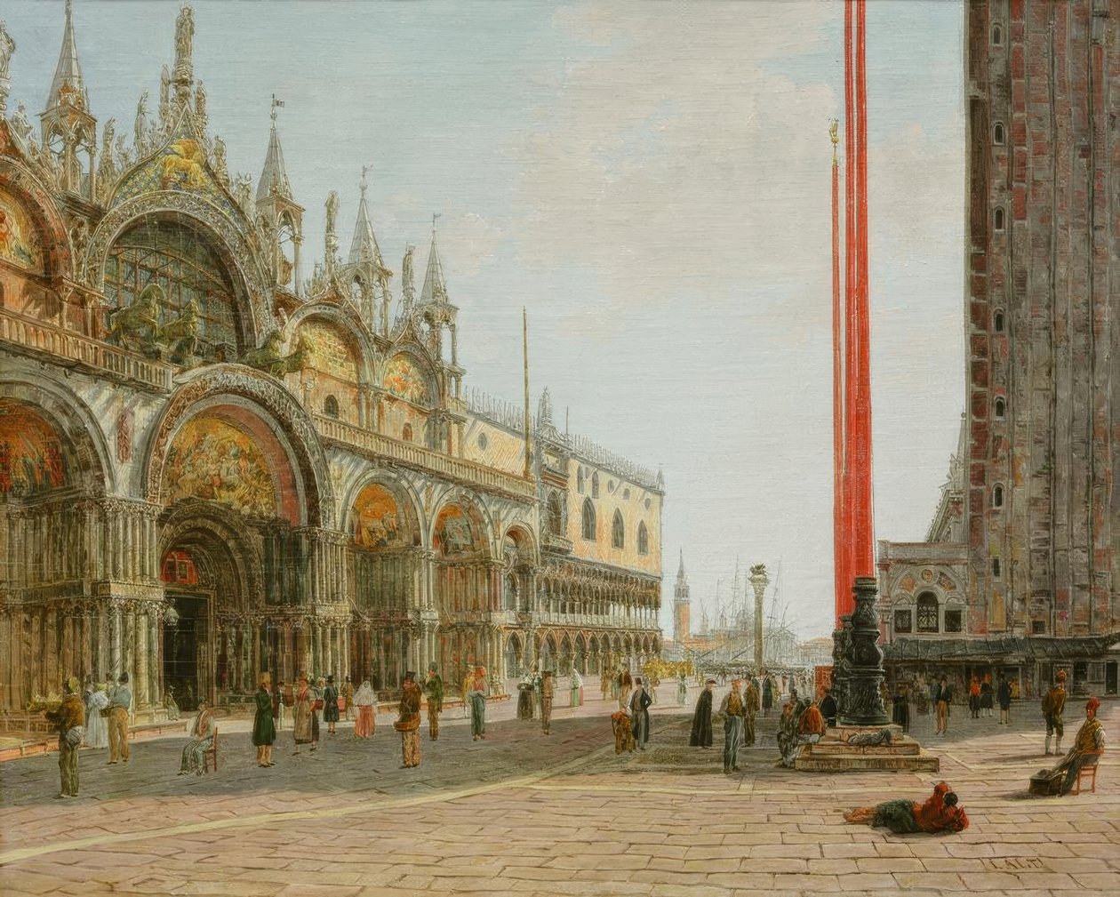 San Marco in Venetië door Jakob Alt