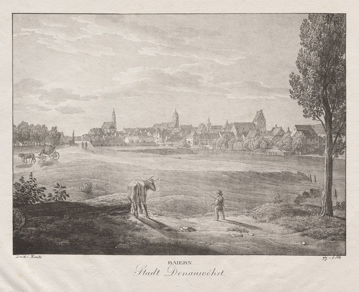 Beieren, Stad Donauwörth door Jakob Alt