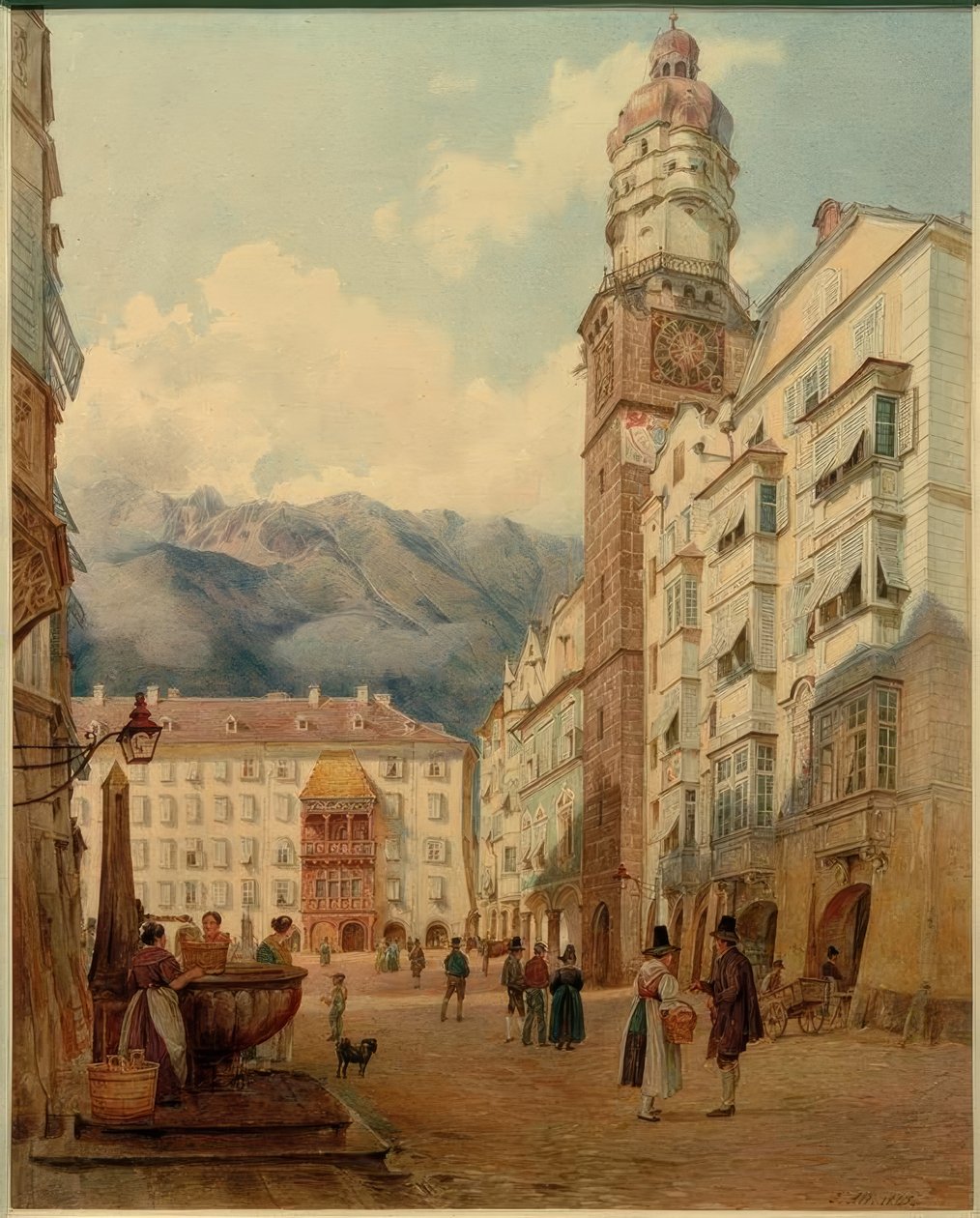 Innsbruck (Tirol, Oostenrijk) door Jakob Alt