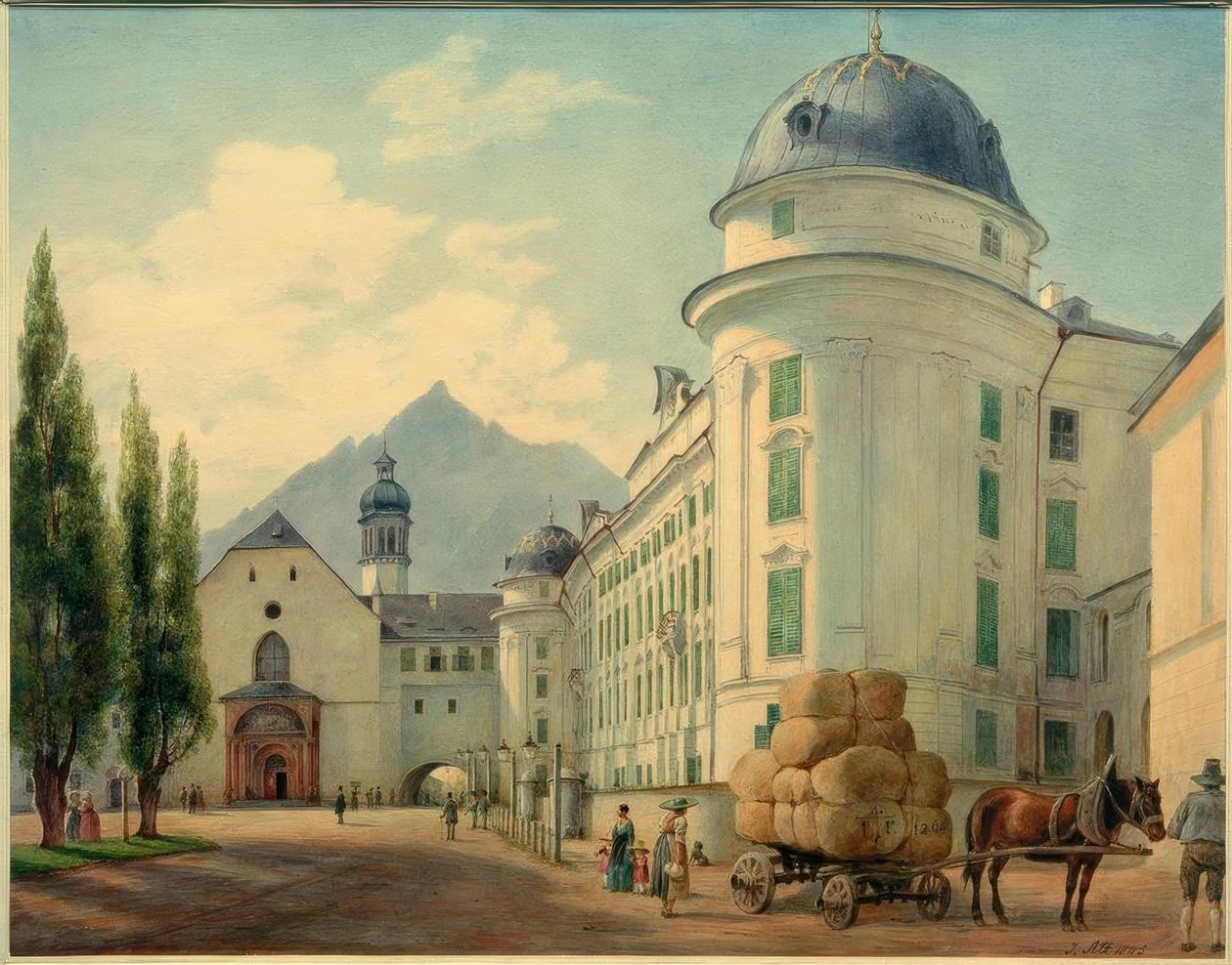 Innsbruck (Tirol, Oostenrijk) door Jakob Alt