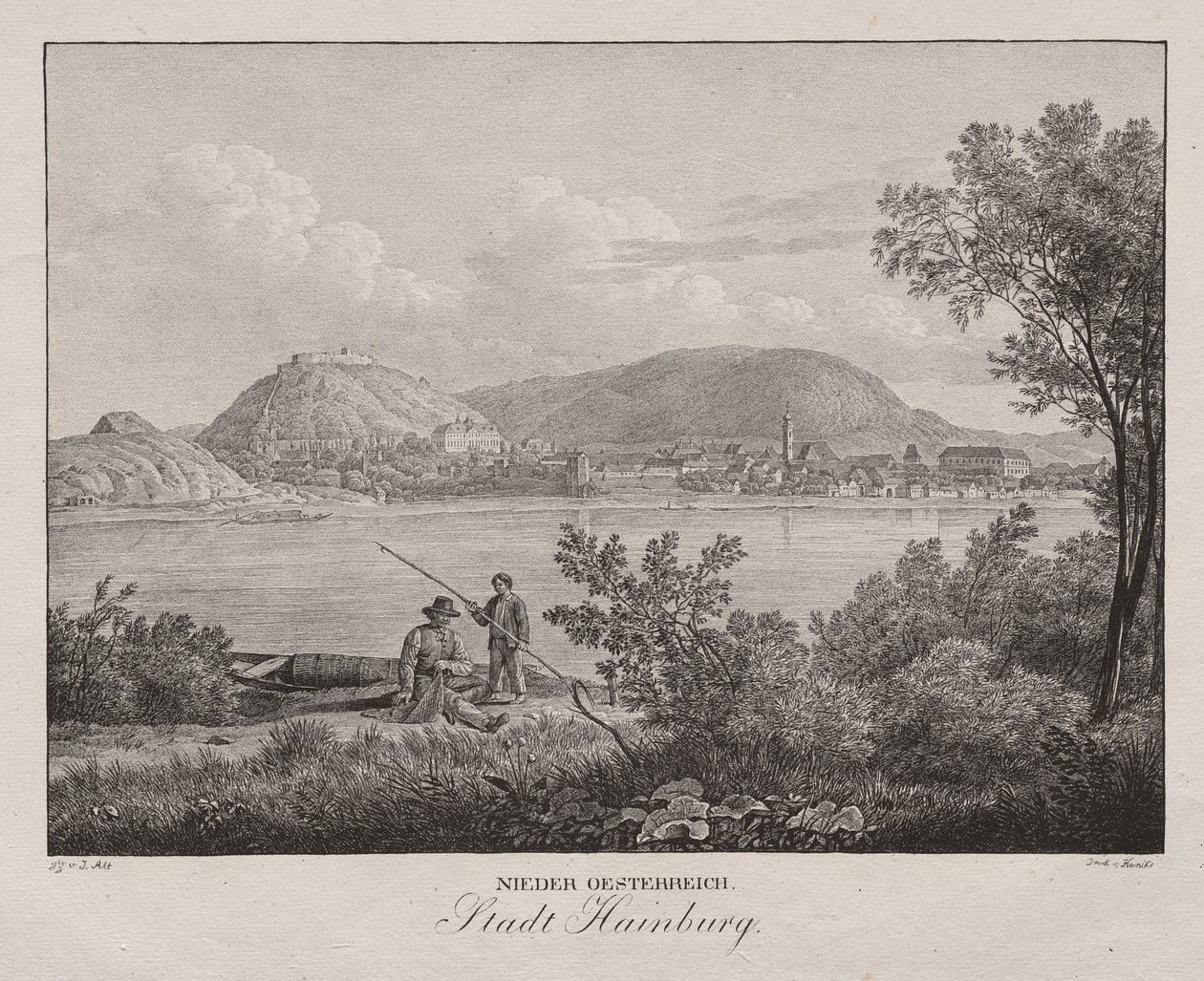Neder-Oostenrijk, Stad Hainburg door Jakob Alt