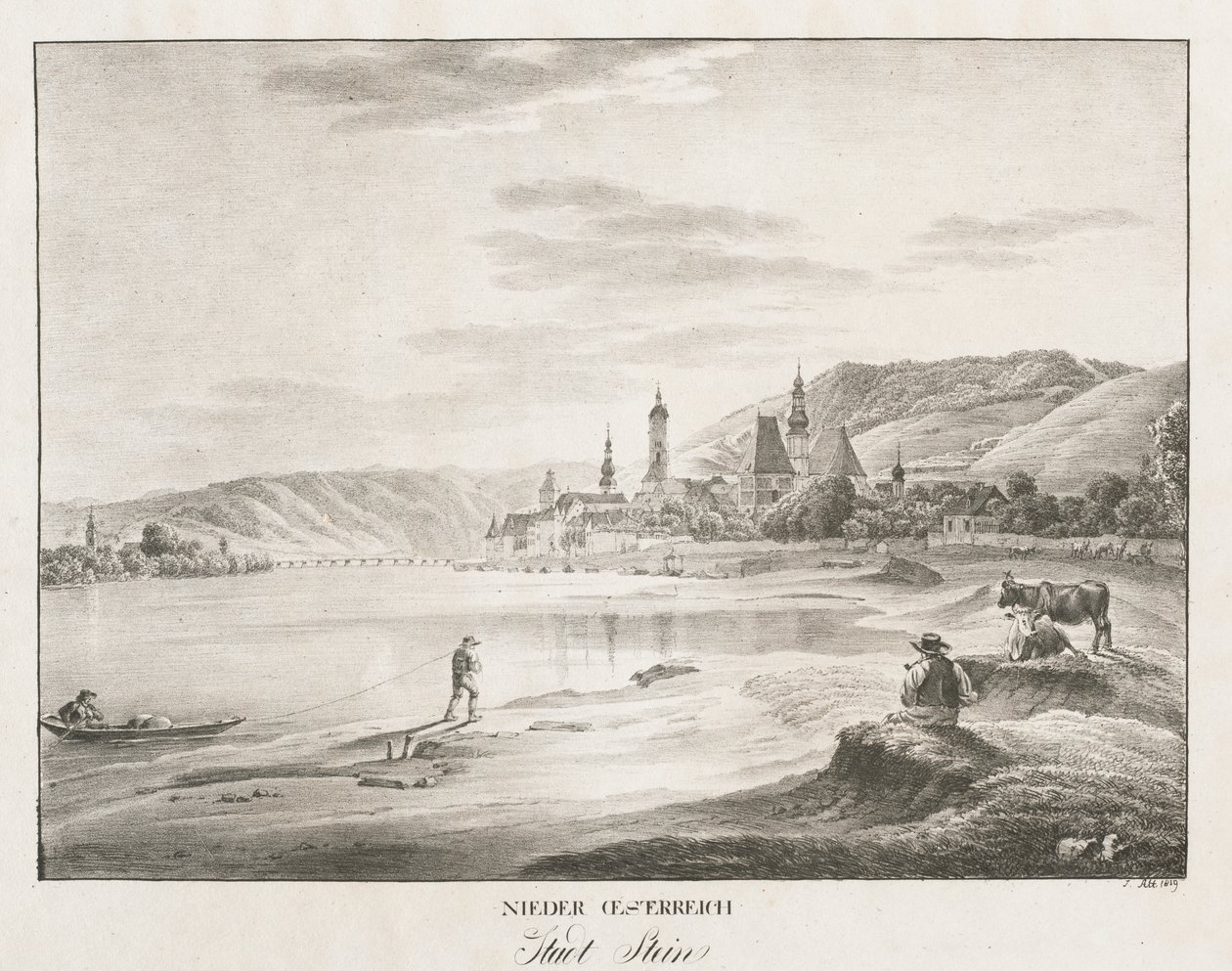 Neder-Oostenrijk, Stad Stein door Jakob Alt