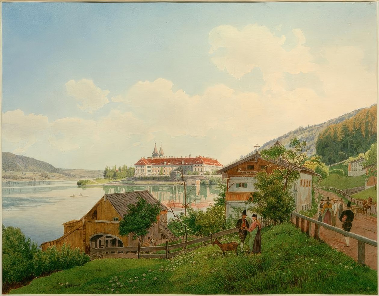 Tegernsee (Opper-Beieren, Beieren) door Jakob Alt