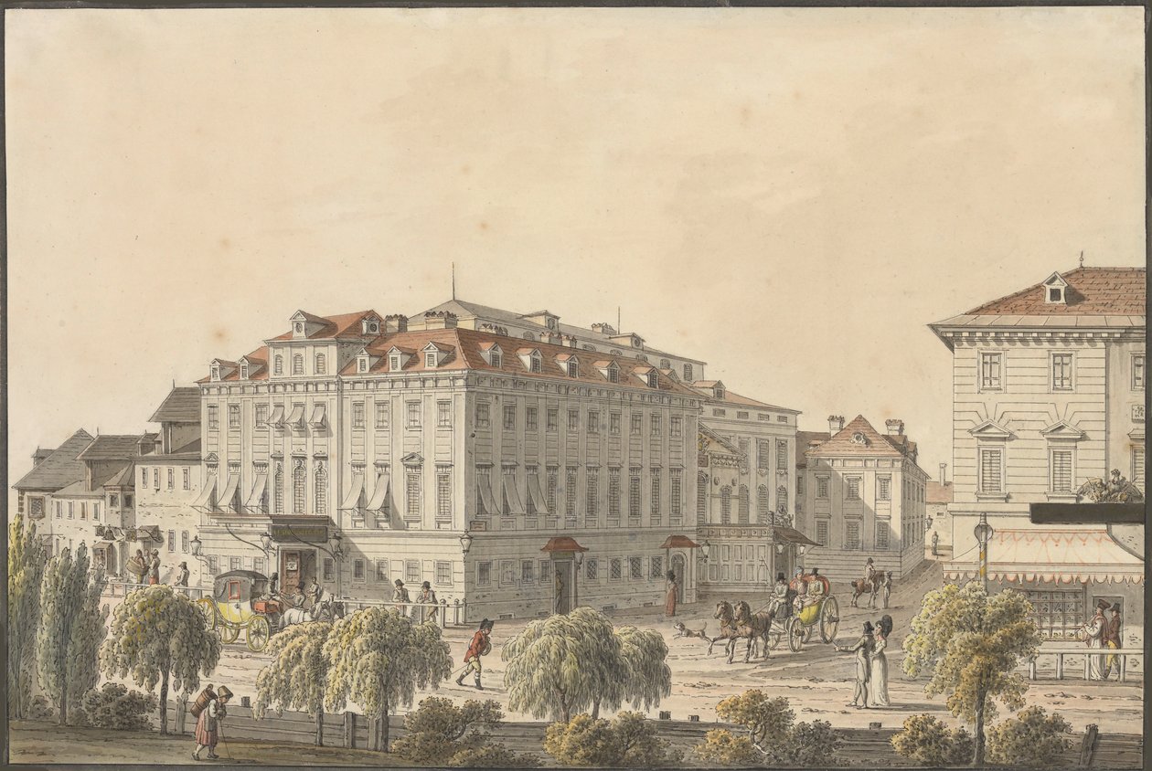 Het Theater an der Wien, ca. 1816 door Jakob Alt