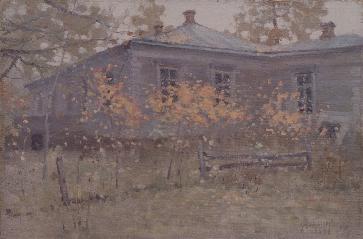 Een Landhuis in de Herfst, 1902 door Jakov Jakovlevich Kalinichenko