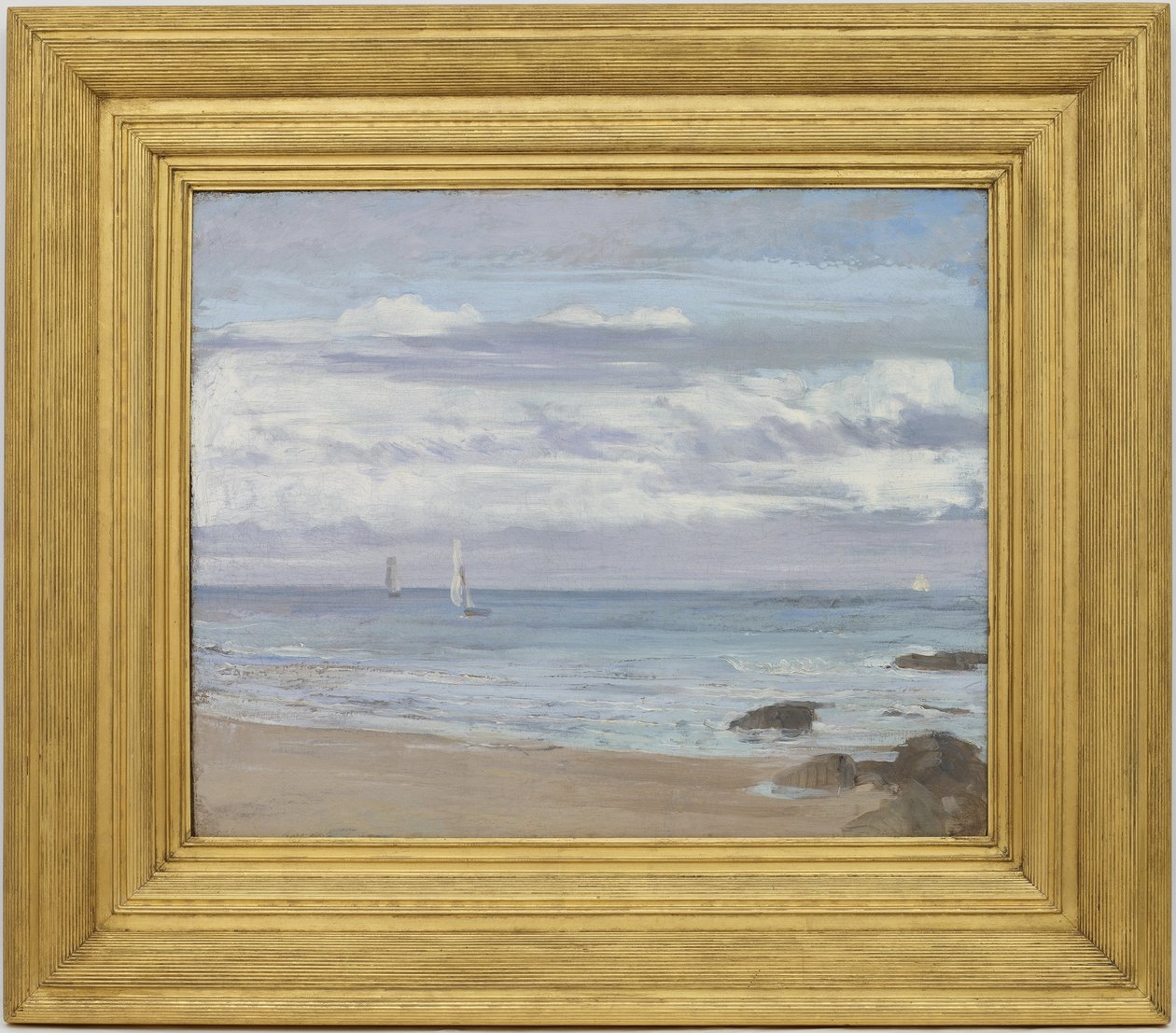 Blauw en Zilver: Trouville door James Abbott McNeill Whistler