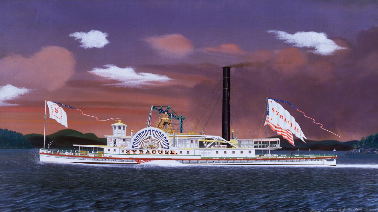 Het Stoomschip Syracuse door James  Bard