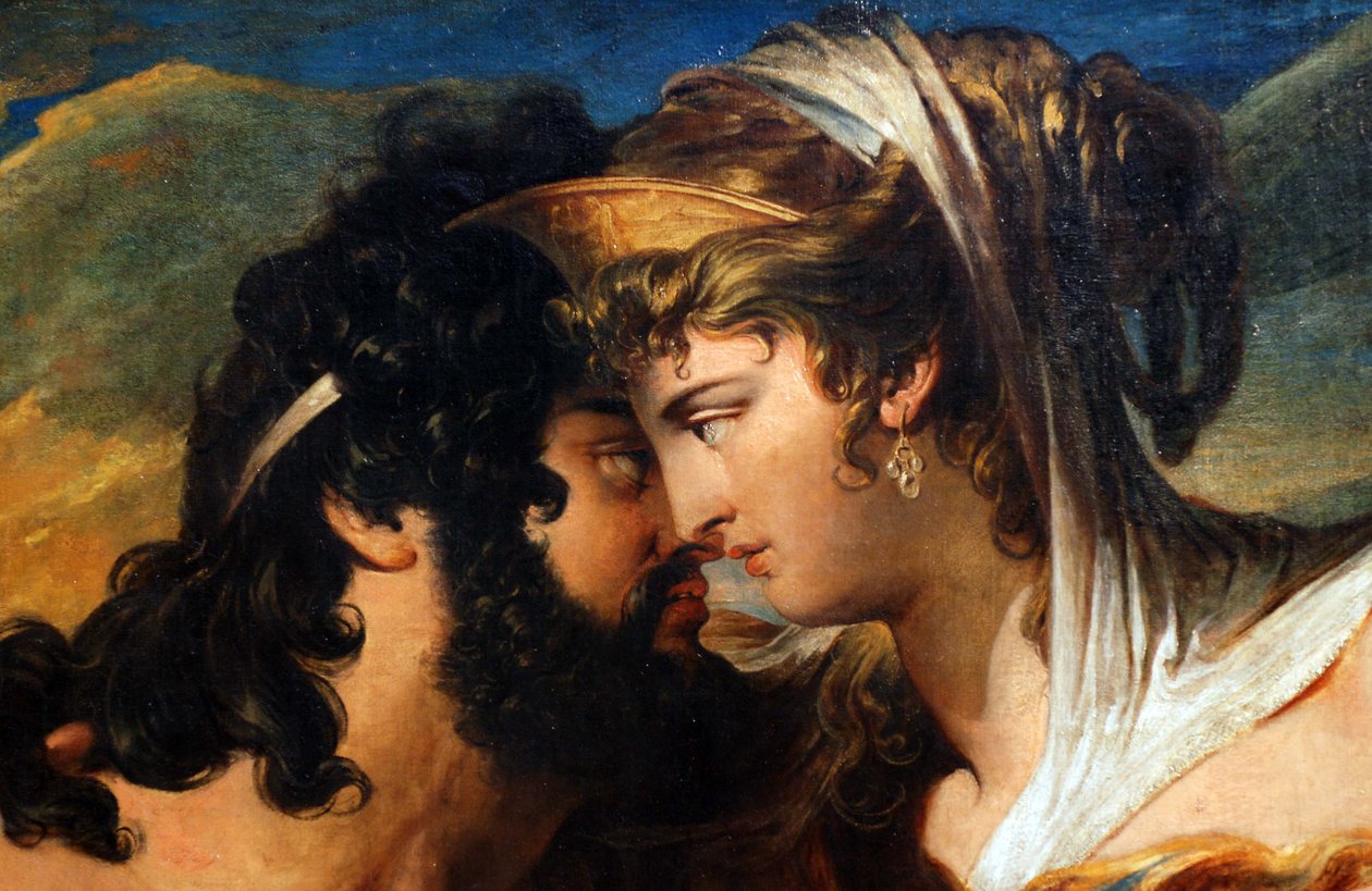 Jupiter en Juno op de berg Ida (detail) door James Barry
