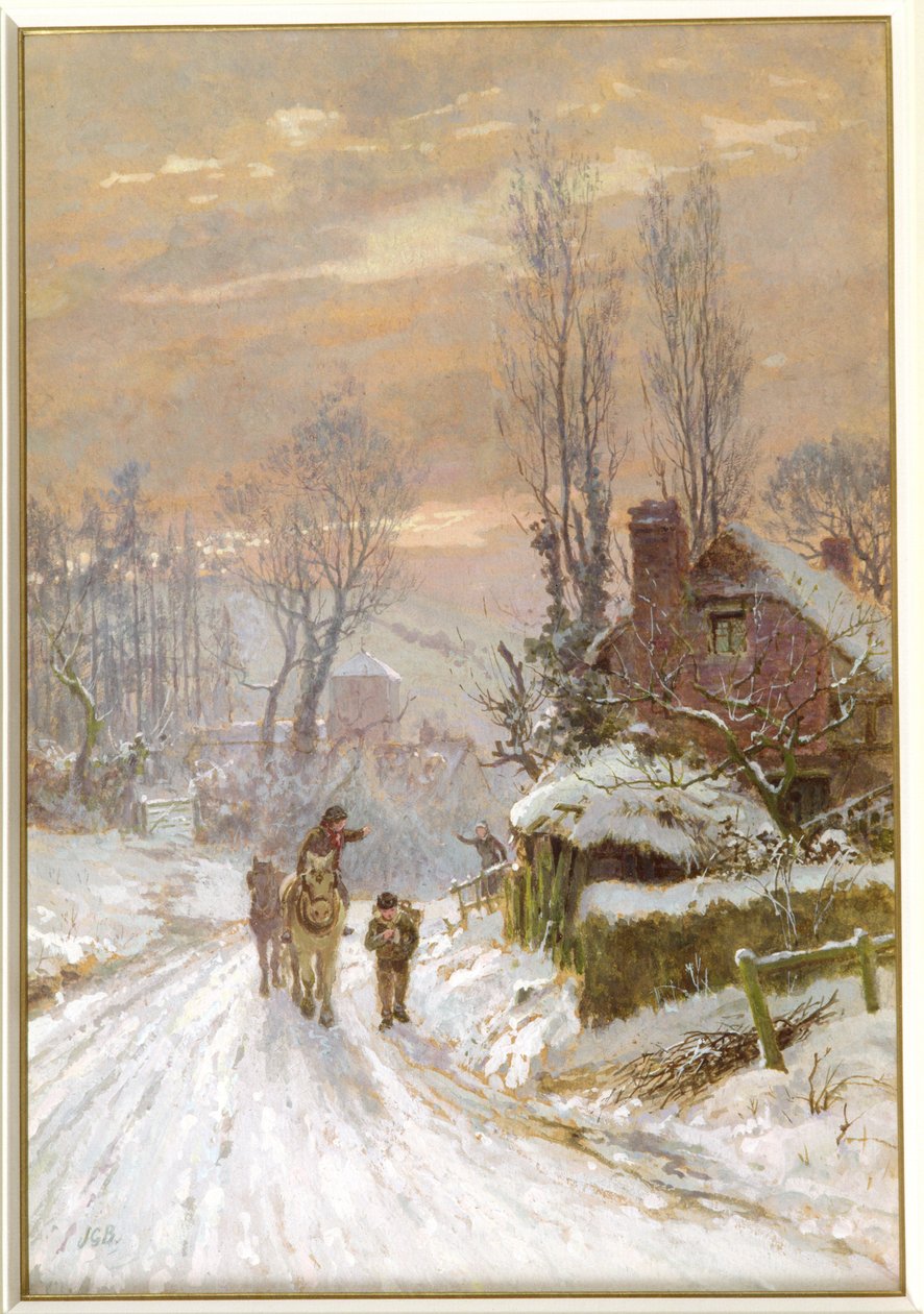 Een winteravond door James George Bingley