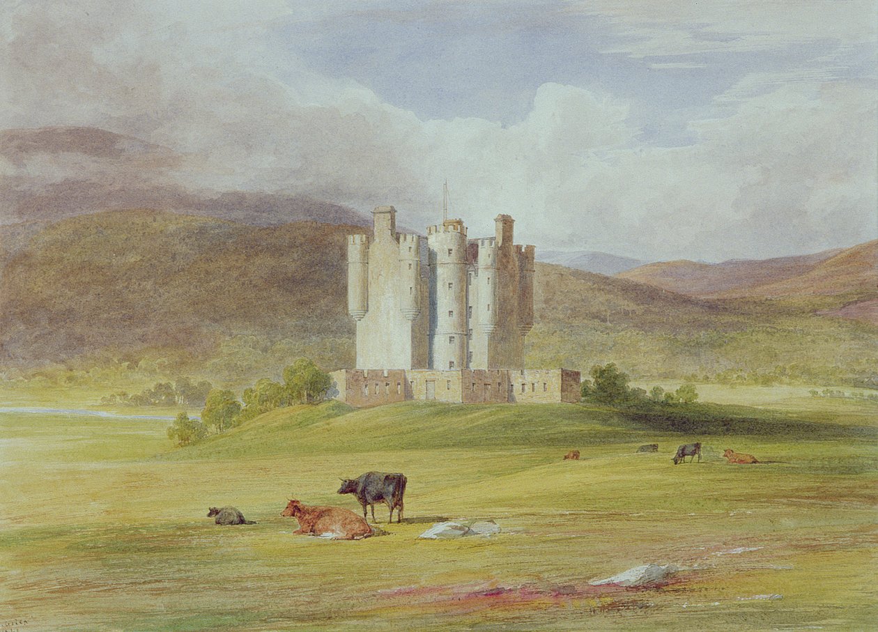 Braemar Kasteel, 1841 door James Giles