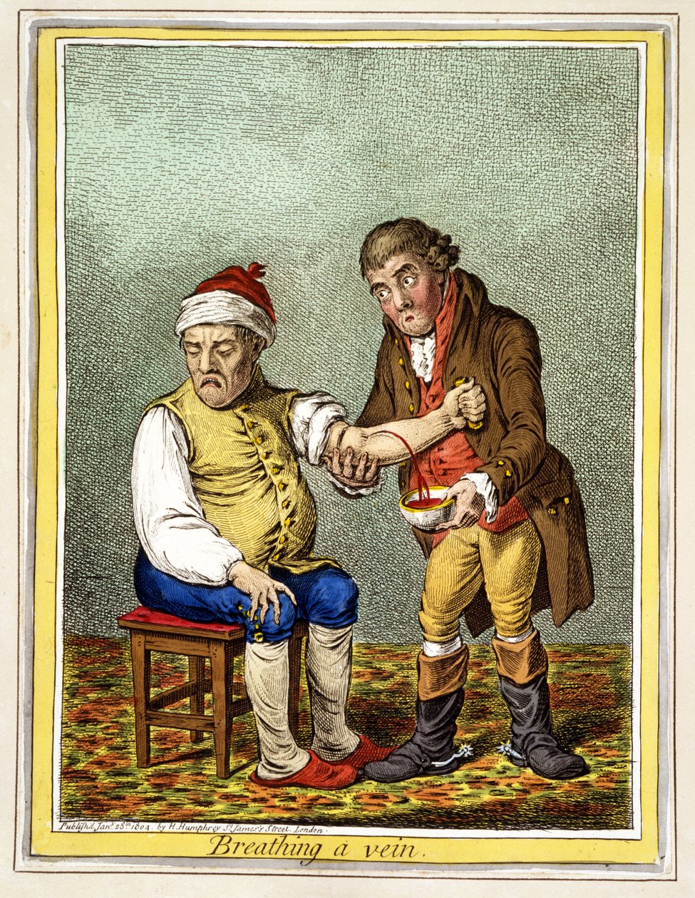 Aders Laten, gepubliceerd in Londen op 28 januari 1804 door James Gillray