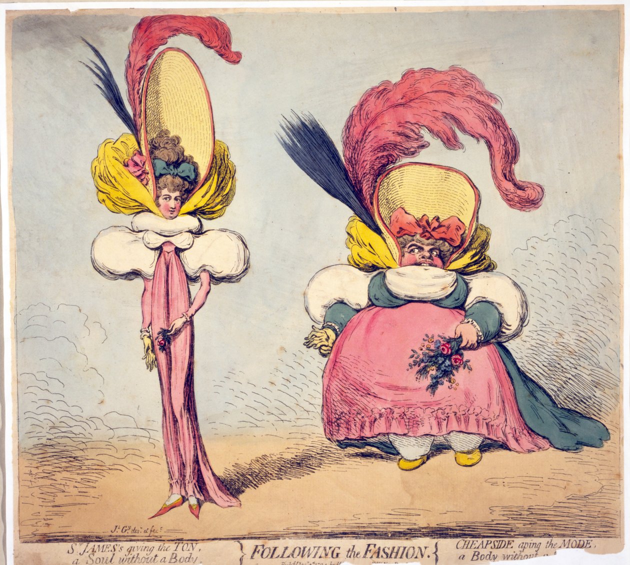 Mode volgen door James Gillray