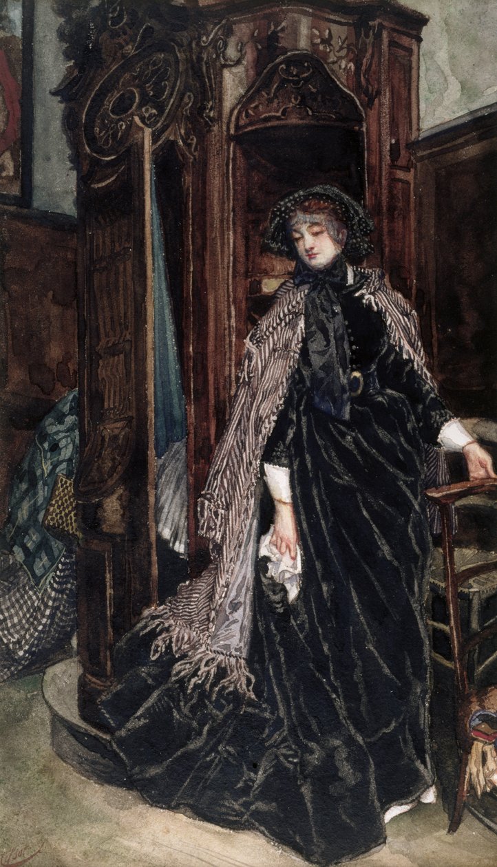 De biechtstoel, 1867 door James Jacques Joseph Tissot