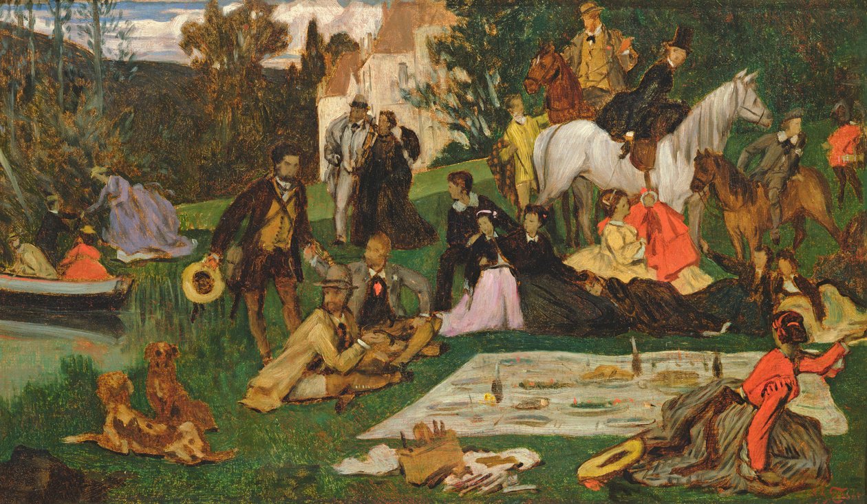 De Picknick door James Jacques Joseph Tissot