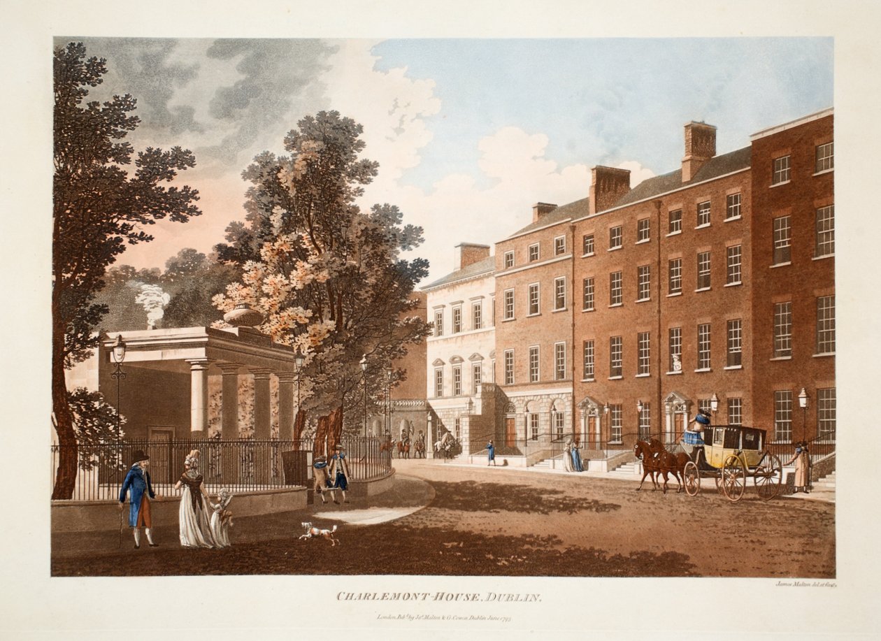 Charlemont-House, Dublin, 1793 door James Malton