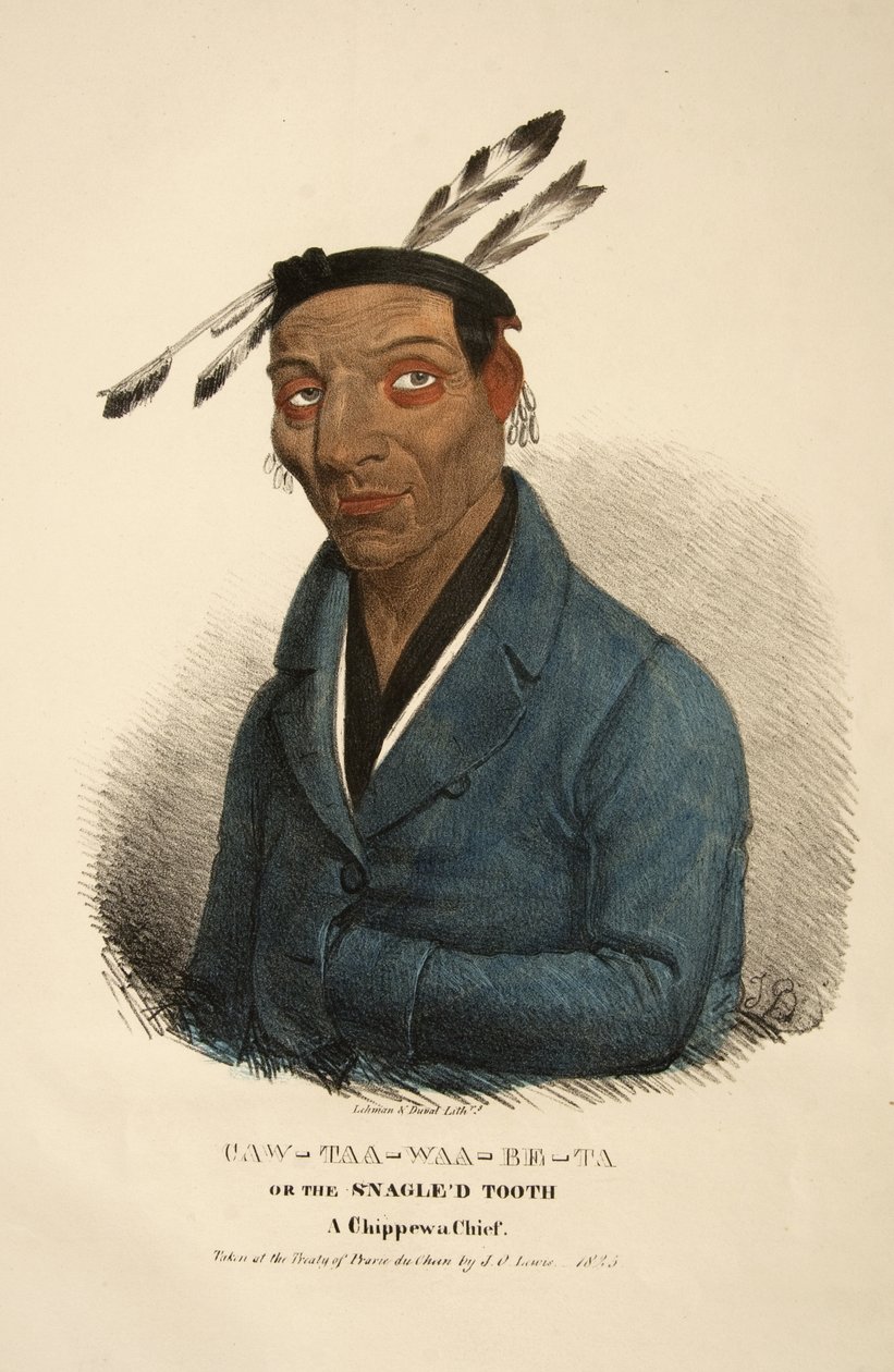 Caw-taa-waa-be-ta of de Gespleten Tand door James Otto Lewis