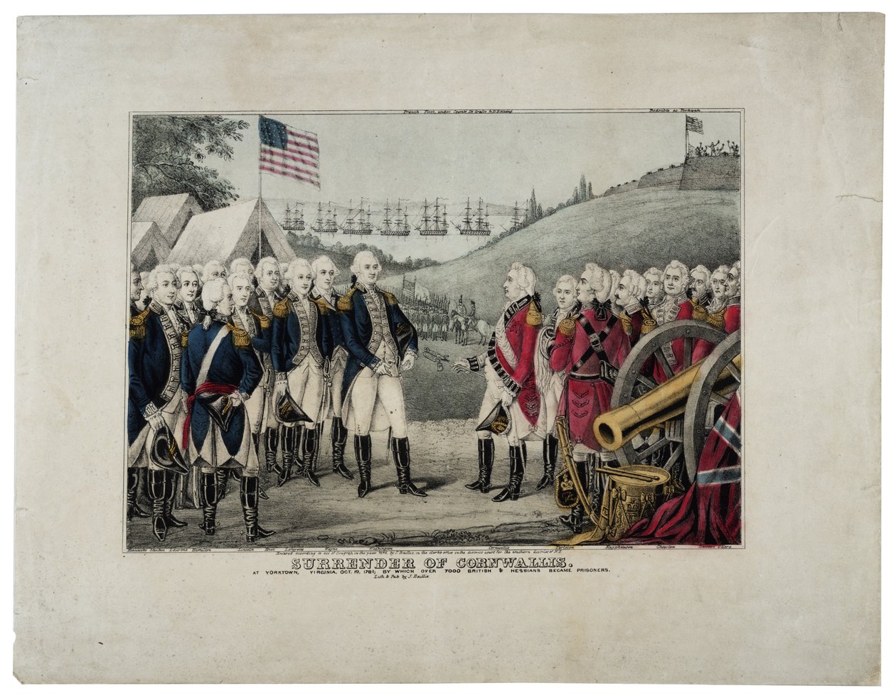Overgave van Cornwallis, 1845 door James S. Baillie