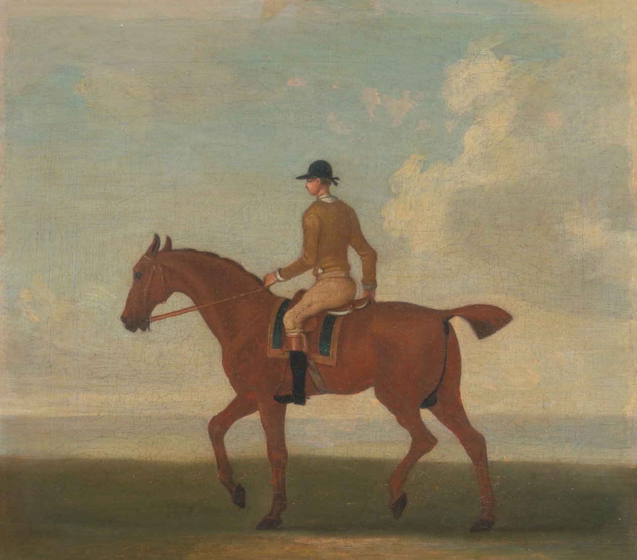 Een van vier portretten van paarden door James Seymour