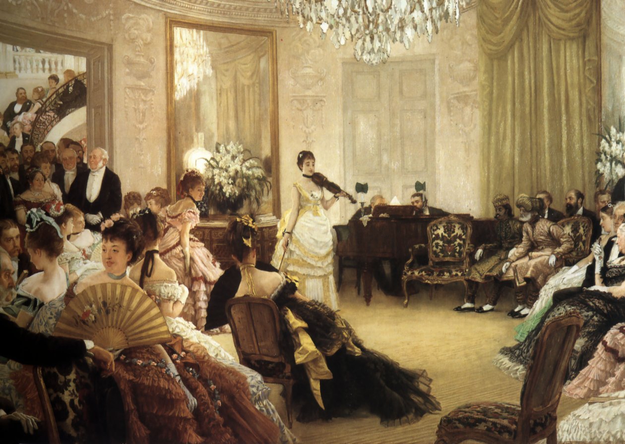 Stilte! door James Jacques Joseph Tissot