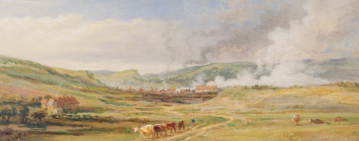 Landschap bij Swansea, Zuid-Wales door James Ward