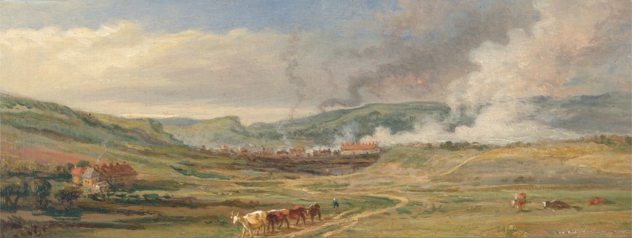 Landschap bij Swansea, Zuid-Wales door James Ward