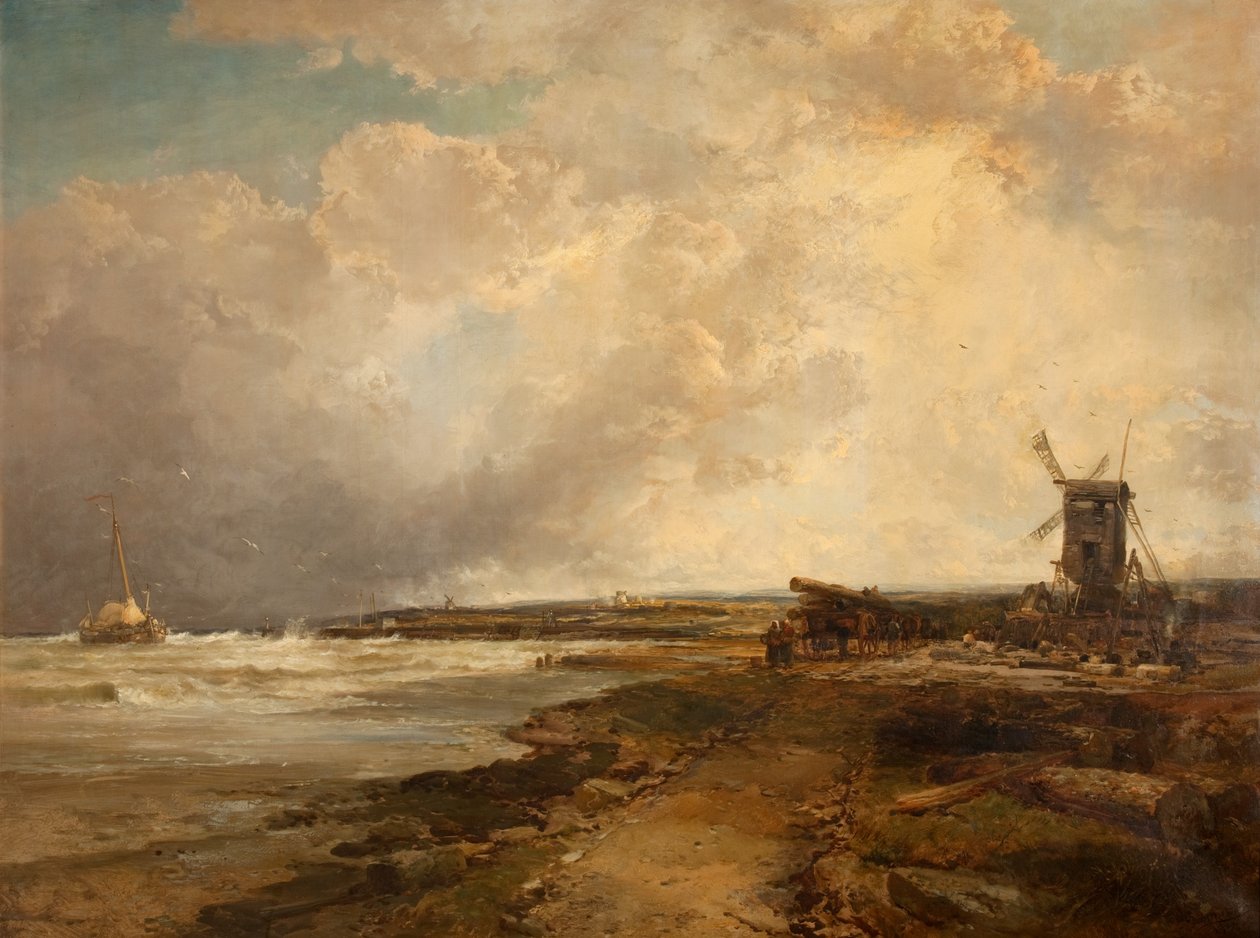 Na een Onweersbui aan de Sussex Kust, 1882-83 door James Webb