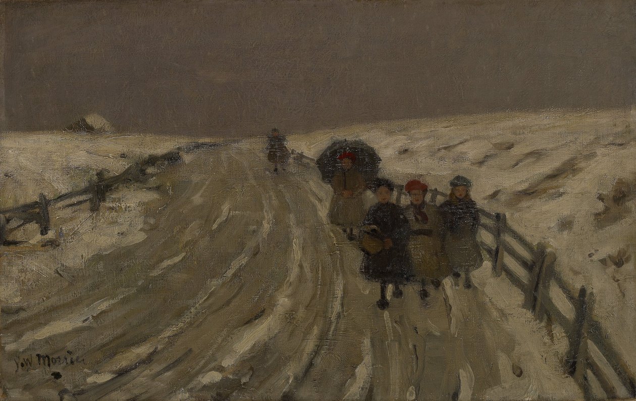 Terug van school door James Wilson Morrice